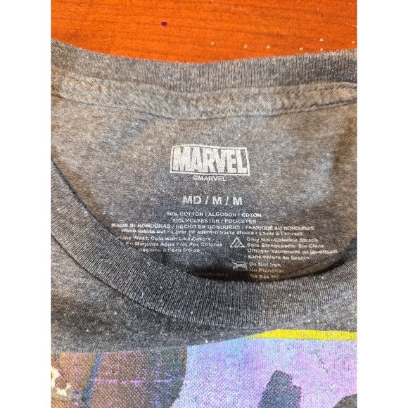 Marvel Black Panther Men's T-Shirt Dark Gray Black Panther in The City Size M - Picture 2 of 3